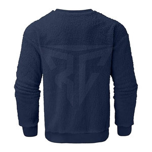 Couleur personnalisée décontracté hommes Sherpa sweat-shirt grande taille 100% coton hiver mode Design solide motif respirant séchage rapide - Product Image 4