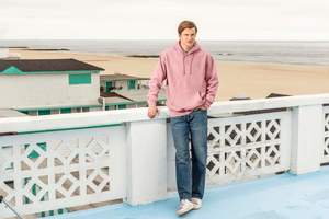 เสื้อฮู้ดดี้ผู้ชายทรงปกติ สไตล์สตรีทแวร์ สำหรับฤดูหนาว ผ้าเนื้อนุ่มระบายอากาศได้ดี แห้งเร็ว แบบสวมหัว สกรีนโลโก้ได้ ไหล่ตก ทรงเรียบง่าย - Product Image 5