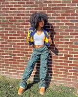 Speedy Industry Haute Qualité NC A & T State Varsity Vestes Personnalisé 100% Laine Recadrée Femmes Mode Conçu Varsity Vestes