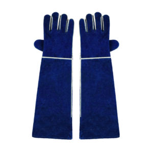 Gants de sécurité industrielle en cuir de vachette de qualité supérieure, longue protection résistante aux étincelles pour le soudage - Product Image 3
