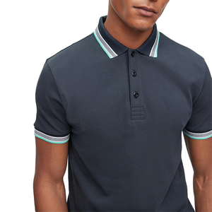 T-shirt à manches courtes pour homme en coton/fibre de bambou de haute qualité, séchage rapide, haute visibilité, respirant, tissu tricoté compressé - Product Image 5