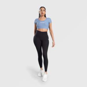 Tempo Sports Top Comfortable <b>Blue</b> Sports <b>Bra</b> - Product Image 4
