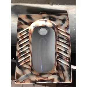 Céramique imprimée couleur texture accroupie Pan indien toilette sanitaire du fabricant au meilleur prix - Product Image 1