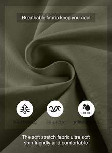 กางเกงขาสั้นผ้าชิโนแบบหูรูดสำหรับผู้ชายกางเกงขาสั้นผ้านิ่มน้ำหนักเบาออกแบบได้ตามต้องการสำหรับฤดูร้อน - Product Image 4