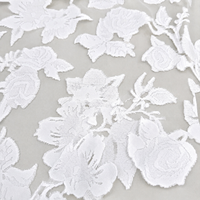 Tissu floral brûlé en maille 100 % polyester, léger et transparent, pour robes et chemisiers, imprimable, OEM/ODM disponible
