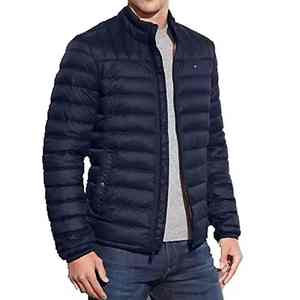 Chaqueta acolchada de invierno para hombre de alta calidad, tela transpirable con bolsillos laterales de burbujas, logotipo personalizado, teñido liso - Product Image 3