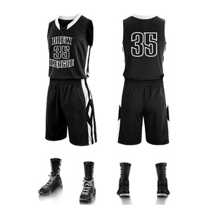 Plain jersey sublimation printed basketball uniform Custom Made Sublimated Basketball uniform / Custom design logo and size - Product Image 3