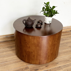 Handmade Modern 70cm Round <b>Sofa</b> <b>Table</b> Natural Wood Living Room Furniture-TT68233 - Product Image 2