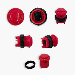 Baolian - Juego de 10 Botones Momentáneos Redondos para Máquinas Recreativas, Multicolor, Envío Gratis - Joysticks y Controles de Juego - Product Image 2