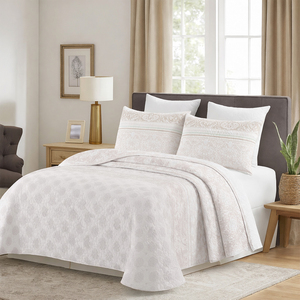 Ensemble de couette de luxe moderne 4 pièces en polyester léger de couleur unie, taille King, pour toutes les saisons, literie pour la maison, confort ultime - Product Image 1