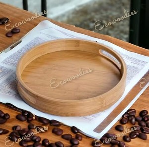 ชุดถาดไม้ไผ่สำหรับเสิร์ฟอาหารและกาแฟชุดถาดสำหรับรับประทานอาหารในห้องนั่งเล่นห้องอาหารบ้าน - Product Image 6