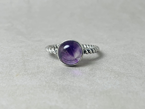 Anneaux en argent sterling 925, anneaux en pierre précieuse améthyste violette, bijoux faits à la main, fabricant en gros de bijoux à la mode - Product Image 2