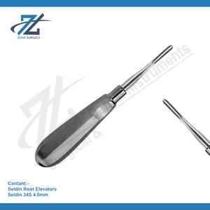 Élévateurs radiculaires Seldin 34S 4.0mm Élévateurs d'extraction dentaire en acier inoxydable de haute qualité Fabricant d'équipements pour dents Pakistan - Product Image 2