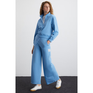 ETHIQUET SAILENIS <b>Women's</b> Ultra Soft Inner Brushed Organic Cotton Half Zipped Regular <b>Sweatshirt</b> - Product Image 6
