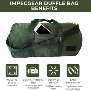 Bolsa de viaje deportiva de nailon de gran capacidad con logotipo personalizado impermeable para aventuras al aire libre de hombres y mujeres - Product Image 2