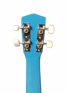 Ukulélé soprano SOLOBEAT de 21 pouces en acajou, 4 cordes, guitare basse acoustique, finition vernie bleue polie, pour débutants et enfants - Product Image 2