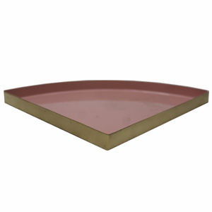 Plateau de service au design de luxe couleur rouge Design moderne plateau de service en métal en fer pour ustensiles de cuisine décoratif pour la maison fait à la main - Product Image 4