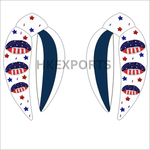 Bandeau fait à la main rouge blanc bleu patriotique flamant rose perlé pour les femmes 4 juillet USA drapeau thème accessoire de cheveux - Product Image 3