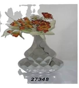 Luxury Wedding Centerpieces Vase Aluminium <b>Flower</b> Vase With Enamel Color and <b>Mirror</b> Polished - Product Image 1