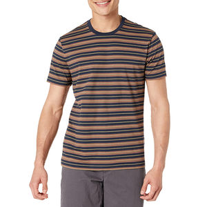 Camiseta de algodón estampada para hombre, informal, de manga corta, cuello redondo, para gimnasio, uso diario, diseño liso, camiseta para hombre de OVERSEAS SPORTS - Product Image 2