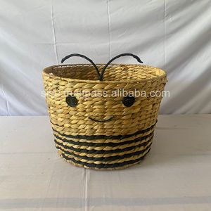 ตะกร้าผักตบชวาธรรมชาติสำหรับ2024อีสเตอร์ผลิตภัณฑ์ผักตบชวามีด้ามจับ/ผลิตภัณฑ์ผักตบชวาผลิตจากเวียดนาม - Product Image 2