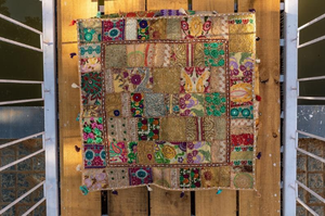 Indian Handmade Cotton Banjara Patchwork Square Floor <b>Cover</b> Embroidered Printed Living Room Hotel Cartoon Animal <b>pouf</b> <b>cover</b> - Product Image 3