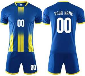 Nouveaux ensembles de maillots de football pour adultes respirant taille élastique Polyester/coton uniformes de football couleurs personnalisées Logo de haute qualité - Product Image 3