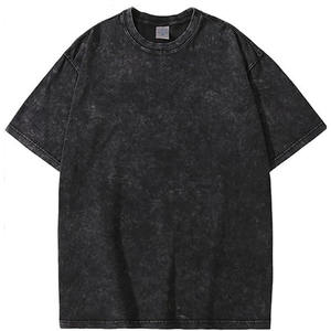 เสื้อยืดผู้ชายโอเวอร์ไซส์ซักได้ใส่ได้ทั้งชายและหญิงทรงหลวมแขนสั้นลำลองเสื้อทรงหลวมแบบเรียบง่ายพิมพ์ลายเสื้อยืดสำหรับผู้ชาย - Product Image 1