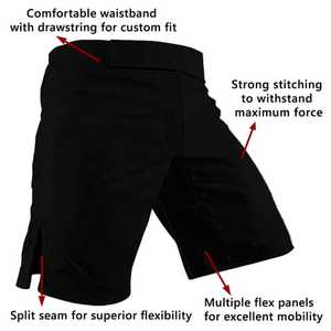 Short de boxe Jiu Jitsu Grappling MMA pour hommes imprimé par sublimation personnalisée Pantalones Cortos pour arts martiaux - Product Image 5