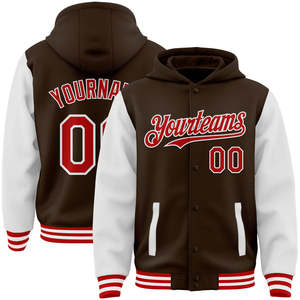 Veste universitaire en laine à logo personnalisé avec capuche pour uniforme d'hiver formel de baseball - Product Image 3