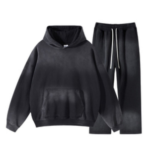 2026 unisexe de haute qualité personnalisé Vintage surdimensionné survêtement 100% coton sweats à capuche brodé techniques pour hommes décontracté hiver Style - Product Image 5