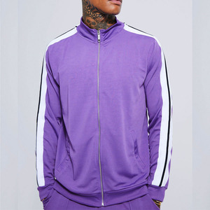 Chaqueta Deportiva Casual Estampada Transpirable de Alta Calidad 2026 con Cinta Lateral Sólida y Pantalones de Chándal de Moda Otoñal 100% - Product Image 1
