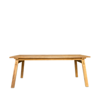 Table à manger rectangulaire en bois de teck massif, faite à la main, écologique, design minimaliste moderne, marque Gubuk Bali, meubles pour la maison 8