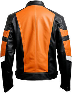 Chaqueta de Motociclista de Cuero Genuino de Alta Calidad, Chaqueta de Motociclista Urbana con Protectores CE, Ropa de Carreras - Product Image 3