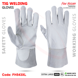 2025 entièrement personnalisé cuir de chèvre résistant à la chaleur Keystone pouce style Tig soudage sécurité gants non doublés - Product Image 5
