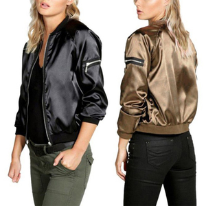 แจ็คเก็ตบอมเบอร์แบบสวมใส่ได้ทั้งชายและหญิง สไตล์ลำลอง สตรีทแวร์ ฮิปฮอป ทรงเข้ารูป กันน้ำ มีซิปด้านหน้า ขนาดสั่งตัดได้ สำหรับฤดูใบไม้ผลิและฤดูใบไม้ร่วง - Product Image 5