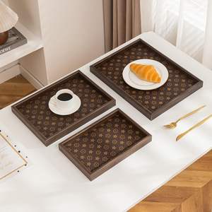 MDF Serving Trays with Printed <b>Stars</b> <b>Stickers</b> Available Tea and Coffee Serving Tray for Storage Organizer Available for Hotels - Product Image 6
