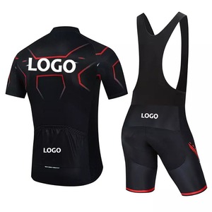 ชุดยูนิฟอร์มสำหรับปั่นจักรยาน,ชุดเอี๊ยมและกางเกงขาสั้นทำจากผ้าเจอร์ซีย์สำหรับขี่จักรยานเลือกแบบได้ตามต้องการ - Product Image 4