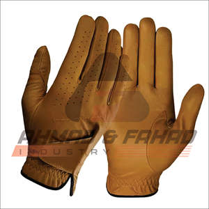 Nouveau gros pas cher prix de haute qualité logo personnalisé conception personnalisée doigt complet en cuir véritable gants de golf gants de golf adulte 2025 - Product Image 3
