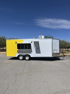 NOUVELLE REMORQUE DE CAMPING-CARAVANE 8,5 X 20 POUR LA VENTE DE NOURRITURE, AVEC ALIMENTATION ÉLECTRIQUE INTEGRÉE ET ESPACE DE PRÊTRESSE, DESIGN MODERNE, EN GARANTIE - Product Image 3
