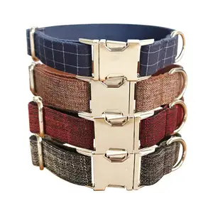 Chó collars tùy chỉnh Cá nhân hoá dây xích sang trọng Nylon tùy chỉnh cho vật nuôi collarswholesaler giá tốt nhất