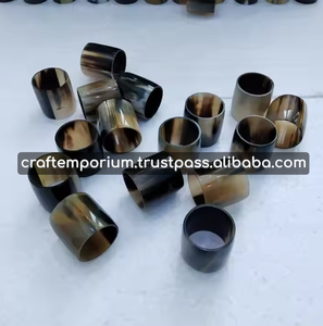Anillo para Servilletas de Cuerno Redondo Hecho a Mano, Material Natural, Decoración Artesanal para Mesa de Comedor, Emporio de Artesanía - Product Image 4