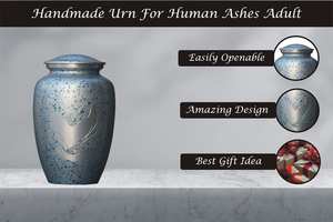 Urne funéraire faite à la main pour les cendres humaines Grande urne funéraire personnalisée pour les cendres de chiens - Product Image 5