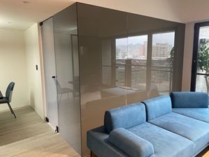 Vidrio de pantalla inteligente para sala de estar-estudio para decoración de baño Pantalla de visualización Iluminación Pared de cortina - Product Image 6