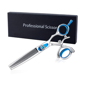 6 Inch Double <b>Swivel</b> Thumb Shear Hair Thinning Texturizing Scissors Professional Salon Barber Trimming Haircut Scissors for Men - Product Image 6