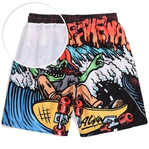 Boardshorts personnalisés pour hommes à séchage rapide Shorts de plage de course décontractés avec fermeture à cordon Motif solide-Shorts chauds - Product Image 2