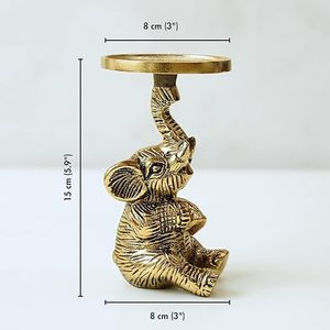 Sack Aluminium Swan <b>Pillar</b> <b>Candle</b> Holder Statue Set 2 Tabletop Home Decor Showpiece Christmas House Warming Valentines Gift - Product Image 3