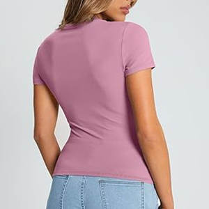 Bella Canvas Product of Brand T-shirt à manches courtes et à col rond pour dames - Product Image 2