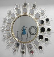 Miroirs décoratifs muraux modernes en acier inoxydable poli, encadrés, personnalisables pour Noël, art métallique coloré pour la maison, à suspendre