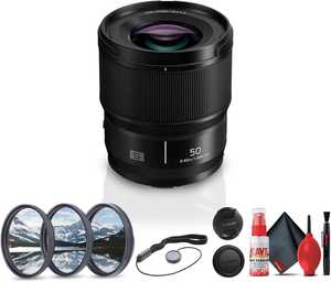 Panasonics-S LUMIX S Series 50มม. F1.1 T1.0เลนส์ AF มุมกว้างพิเศษสำหรับกล้องมิเรอร์เลสแบบฟูลเฟรม (S-S50) ชุดกรองเลนส์ - Product Image 1